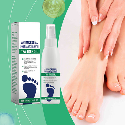 🦶 Antibakteriell fotdesinfektionsvätska med tea tree-olja 🛡️💧