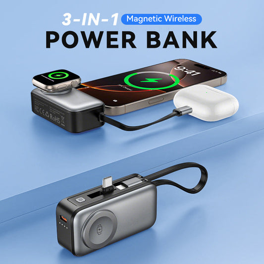 🥳Årets specialerbjudande 2026🥳💞Över 50 000 sålda exemplar!📱💨 50 % rabatt! Multifunktionell magnetisk powerbank