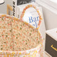 🌸 50% RABATT NU! 🧺 Bärbar Förvaringskorg för Blommigt Tyg – Lätt, Vikbar & Perfekt För Organisering Av Leksaker, Tvätt & Filtar Hemma 🏠