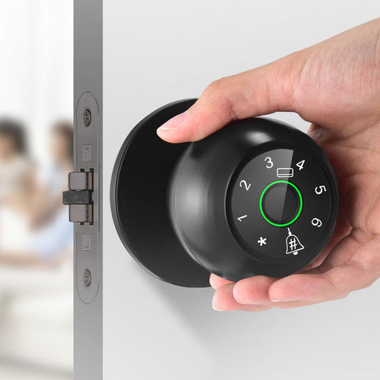 Sfäriskt smart fingeravtryckslås med flera upplåsningsmetoder