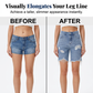 🔥Bermudashorts i slitna jeans i hög midja för dam