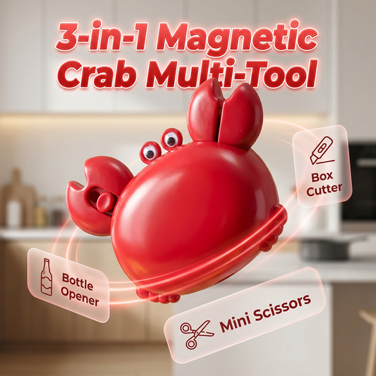 🦀Multifunktionell magnetisk flasköppnare i form av en krabba🔧