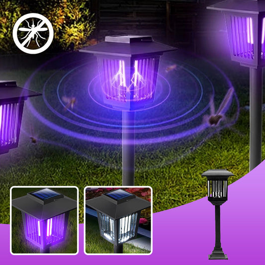 💥 50% RABATT NU!⚡ Solar Myggdödare Utomhus – Dubbel Ljus & Auto On/Off – Miljövänlig Myggfångare 🦟