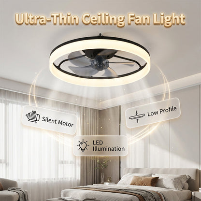 🌞Sommarrea – 50 % rabatt!!🌟Modern, tyst takfläkt med LED-belysning