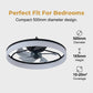 🌞Sommarrea – 50 % rabatt!!🌟Modern, tyst takfläkt med LED-belysning