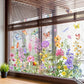 💐 Hot Rea 50% rabatt💞Fönsterdekal med färgglad blombukett🖼️(Klipp till storlek fritt)