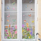 💐 Hot Rea 50% rabatt💞Fönsterdekal med färgglad blombukett🖼️(Klipp till storlek fritt)
