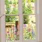 💐 Hot Rea 50% rabatt💞Fönsterdekal med färgglad blombukett🖼️(Klipp till storlek fritt)