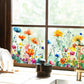 💐 Hot Rea 50% rabatt💞Fönsterdekal med färgglad blombukett🖼️(Klipp till storlek fritt)
