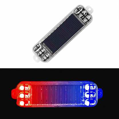 Solcellsdriven LED-blinklampa