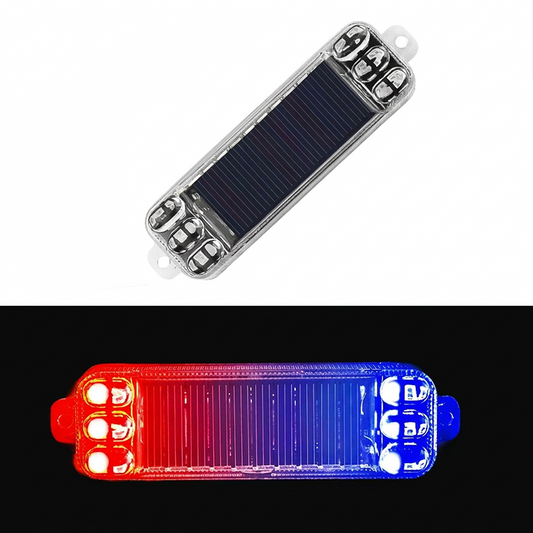 Solcellsdriven LED-blinklampa