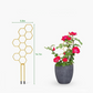 🌿 BEGRÄNSAD TID 50% RABATT! ✨ Bikakeformat Växtspaljé – Rostskyddad, Stapelbar, Enkel Installation 🐝