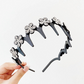 💎👸Set med kristallprydda hårband med vågmönster – ett lätt, halkfritt, flickaktigt och elegant hårsmycke, bestående av glittrande hårband med vågmönster och infattade kristaller.