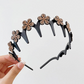 💎👸Set med kristallprydda hårband med vågmönster – ett lätt, halkfritt, flickaktigt och elegant hårsmycke, bestående av glittrande hårband med vågmönster och infattade kristaller.