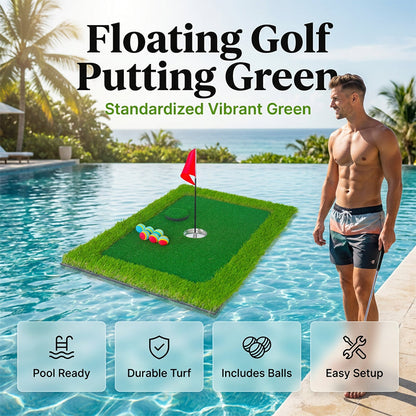 Bärbar flytande golfputtinggreen