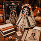 Halloween-skelettdräkt